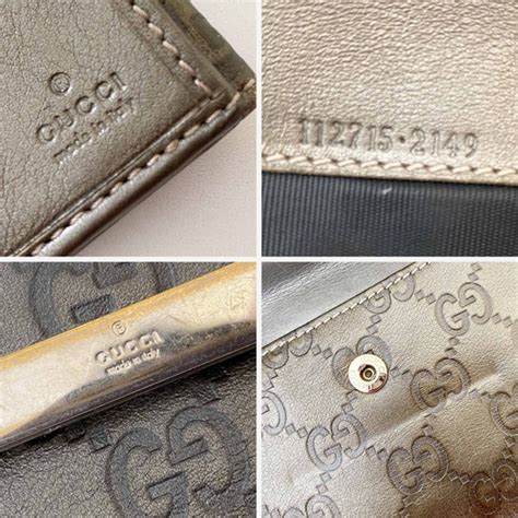 new authentic gucci guccissima wallet